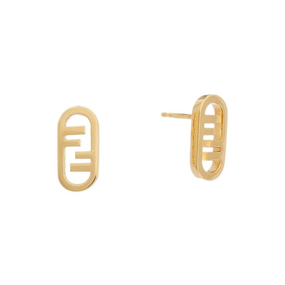 Fendi O'lock Earrings, Yellow